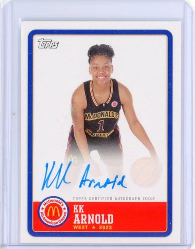 New Listing2023-24 Topps McDonald's Chrome KK ARNOLD UCONN RC Gameday AUTO Autograph