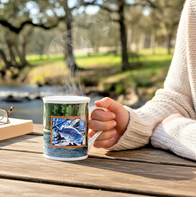 Cedar Key Fish 12 Oz Coffee Mug Cup