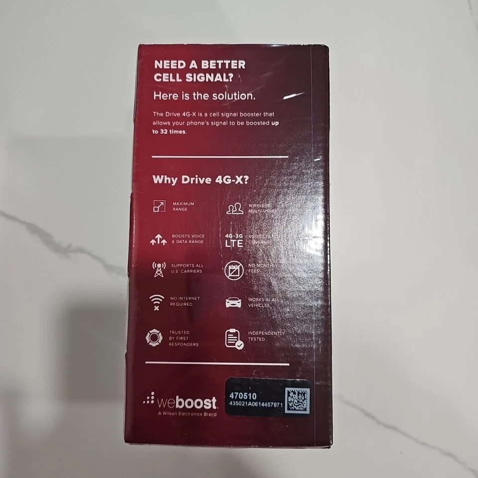 New Sealed weBoost 470510 Drive 4G-X Cell Phone Signal Booster - Image 4 of 4