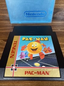Pac-Man (Nintendo, NES) Tengen Black Game Cartridge Tested