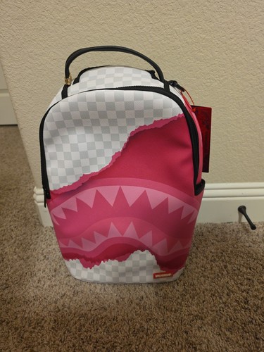 Limited Edition Sprayground Pink,white and Gray Backpack