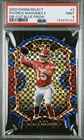 2020 Panini Select - Concourse Patrick Mahomes II #2 Blue Prizm Die-Cut PSA 9