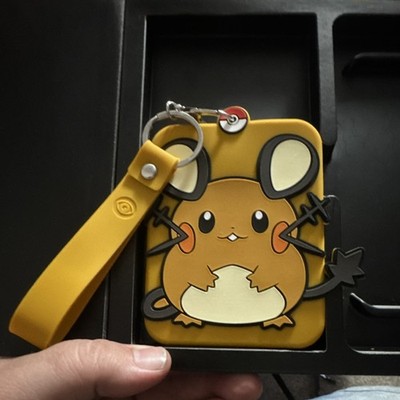 デデンネのキーホルダー Pokemon Dedenne Card Holder Keychain Yellow Chinese Silicone