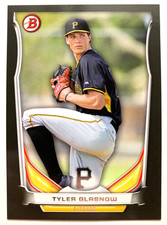 TYLER GLASNOW ASIA BLACK SP ROOKIE • 2014 Bowman #TP-61 • SHARP LA DODGERS RC!!!