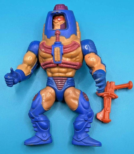 Vtg MAN-E-FACES Motu Masters Of The Universe He-Man Action Figure Complete