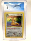 CGC 8 NM/MINT Dragonite Fossil 4/62 Unlimited Holo Rare CLEAN