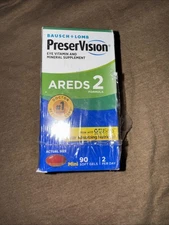 Bausch + Lomb PreserVision AREDS 2 eye vitamin 90 Mini softgels Exp 12/2025