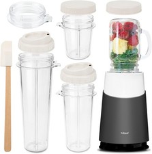 Tribest II Ready Personal Blender with Mason Jar Mug, Gray