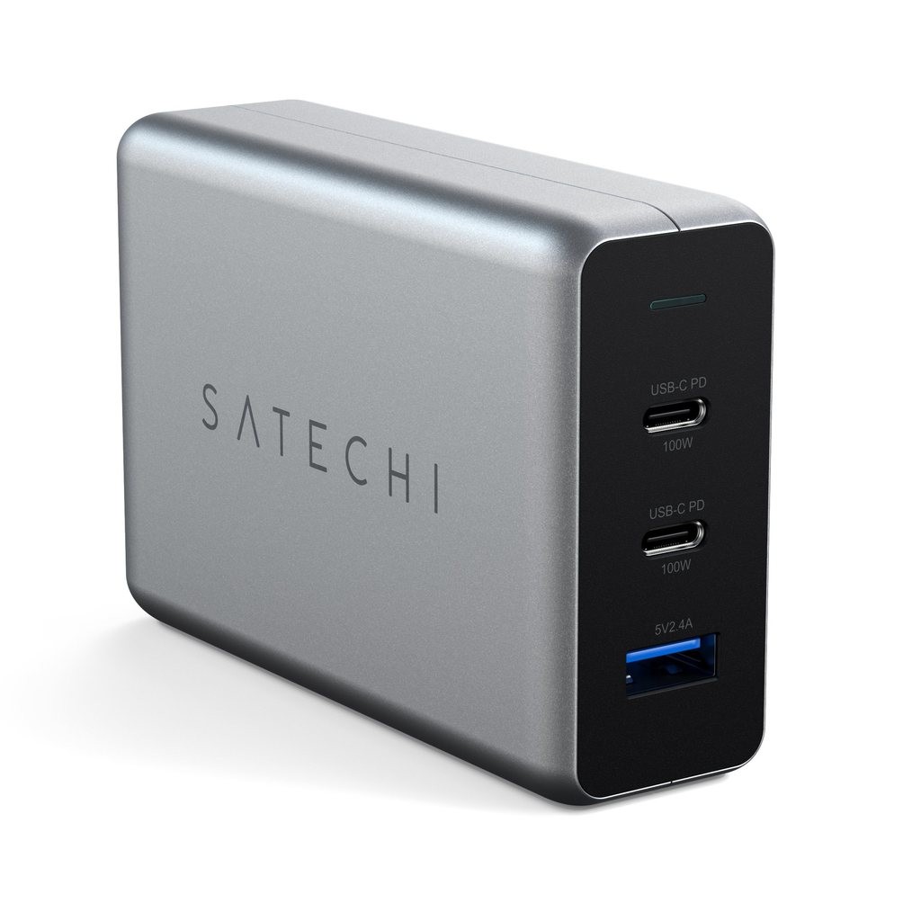 Satechi 100W TypeC PD Gann Comp Charger Space Grey