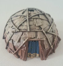 JOHN JENKINS THE RAID ON St. FRANCIS 1759 WOODLAN INDIAN VILLAGE WIGWAM -RETIRED