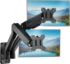 Dual Monitor Wall Mount for 17–32 Inch Flat & Curved Screens,Holds Up to 9kg Eae