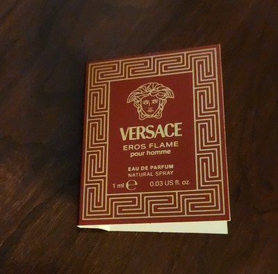 VERSACE ~ EROS FLAME ~  Eau de Parfum  Spray .03oz / 1mL - NEW CARDED SAMPLE