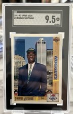 1991-92 Upper Deck - Draft Pick #3 Dikembe Mutombo (RC) SGC 9.5