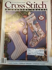 Vintage Cross Stitch Country Crafts Jul/Aug98 Christmas Stocking Patterns