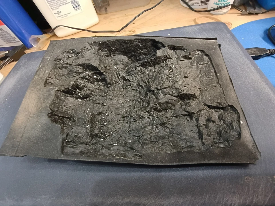 Moldes de roca para paisajes bosques escénicos moldes de roca de goma usados 3 diferentes Foto 4 de 4