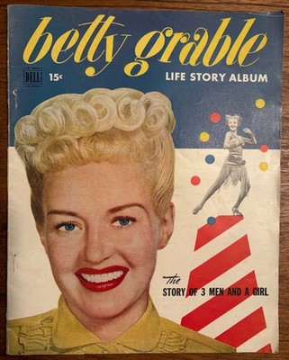 vintage 1949 Betty Grable Life Story Album Dell Special Edition Magazine gams
