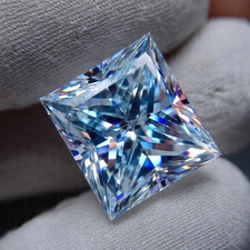 2 Ct Natural Blue color Diamond Loose Princess Cut VVS1-D Grade Diamond