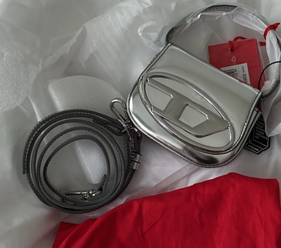 Diesel 1DR Mini Bag in Mirrored Leather Silver / 100% Authentic | eBay