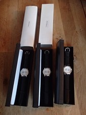 NEU OVP 1 x Siemens VDO Armbanduhr Edelstahl Leder schwarz Lederarmband Uhr