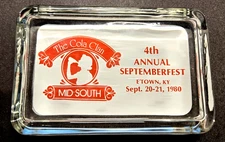 Coca Cola 1980 The Cola Clan Septemberfest Etown KY Paperweight