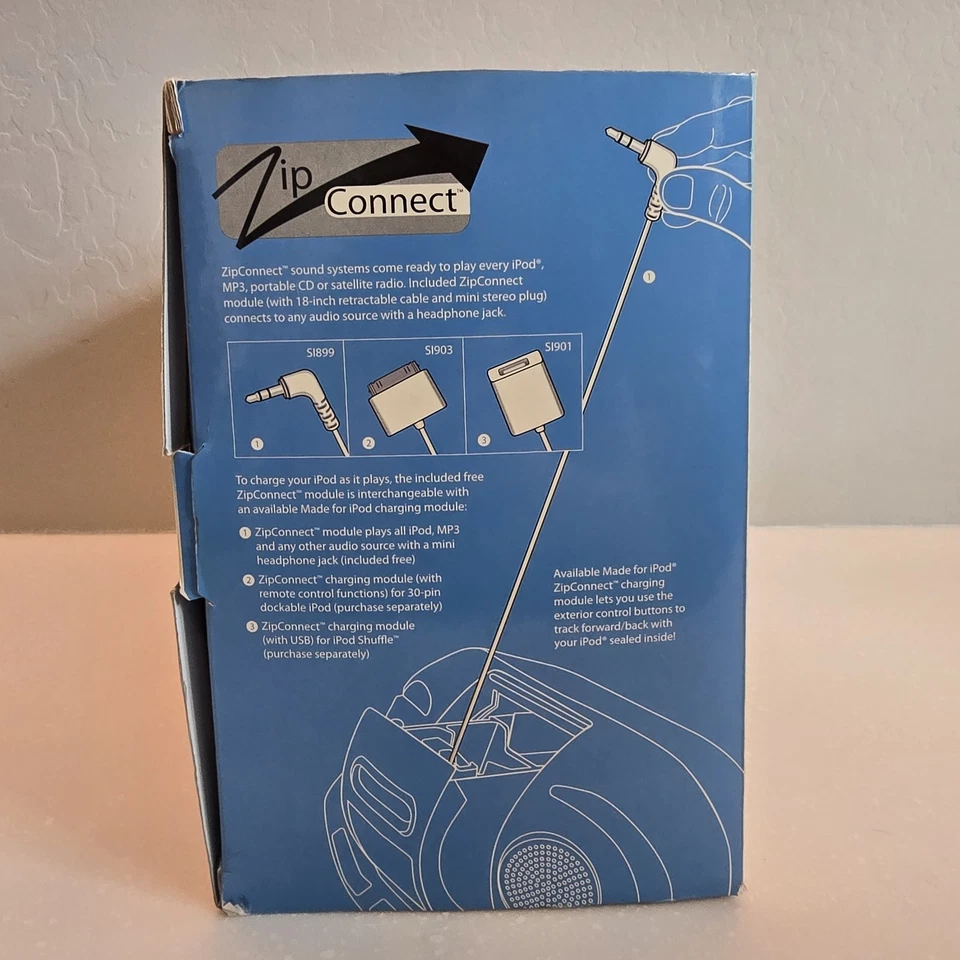 Sistema de altavoces estéreo resistente a prueba de salpicaduras iSplash sintonizador digital AM/FM iPod MP3 Foto 4 de 4
