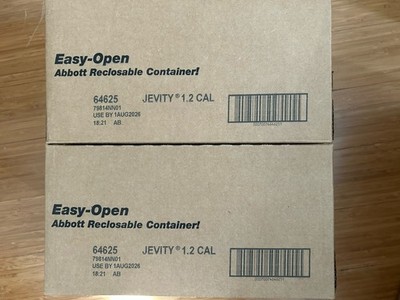 Jevity 1.2 Cal w/ Fiber, 8 oz. -  2 Case Bundle - 48 Total - use by Aug 2026