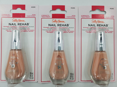 3X Sally Hansen Nail Rehab Strength Treatment 45293 New in Package 10ml