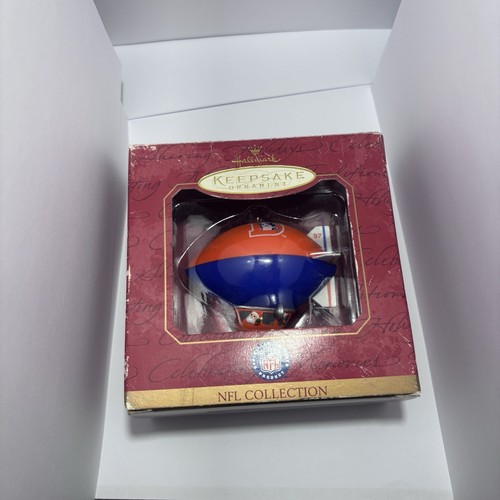 Hallmark Keepsake Ornament 1997 Denver Broncos Blimp HTF NFL Collection Football - Picture 1 of 3