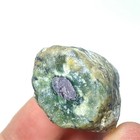 25g Natural Red Corundum Ruby &Green jasper Crystal Mineral Specimen AA381