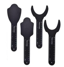 4Pcs Dental Photo Contrast Black Background Board Palatal Photography Contraster