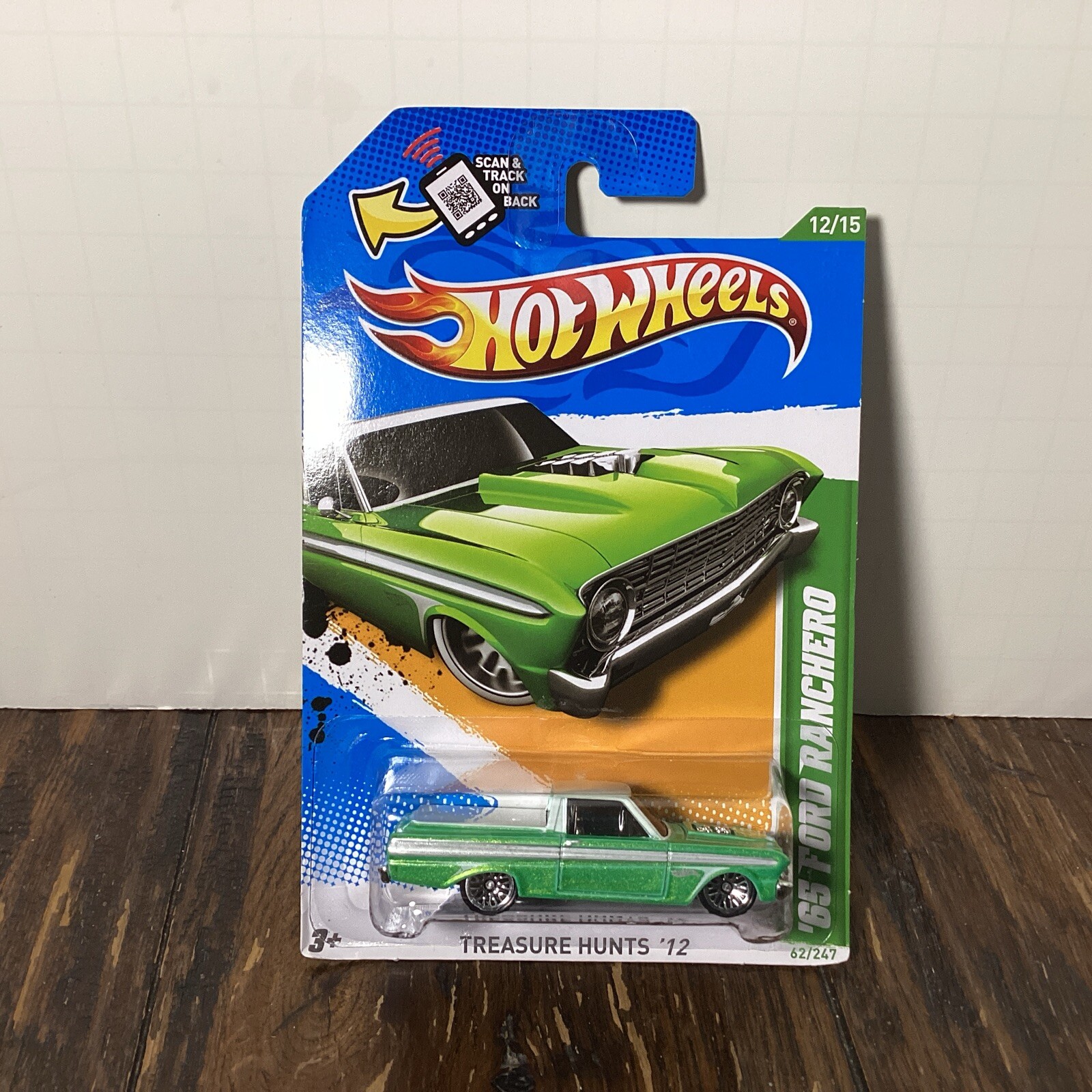 Hot Wheels '65 Ford Ranchero Treasure Hunt 1/64 Die Cast Truck 62/247 2012 12/15