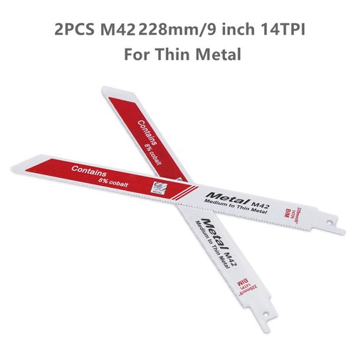 10Pcs 9" 9.5" Reciprocating Saw Blades Set HCS/M42 For Wood Metal PVC 3T 5T 18T - Picture 6 of 12