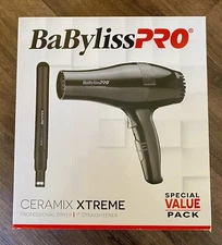 BaByliss PRO  Porcelain Ceramic Carrera2 Hair Dryer & Straightening Iron 1 inch