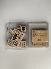 Stampin Up Dot Invitation And So Very Lot Of 11 Mounted Rubber Stamps