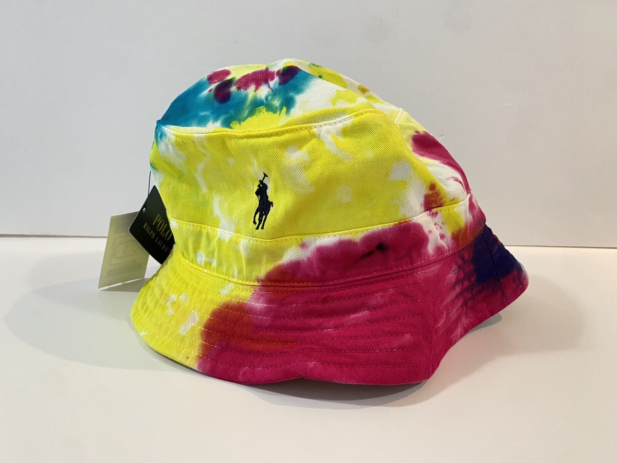 Polo Ralph Lauren Tie Dye Bucket Hat Cap New W/Tags Small  display picture 3