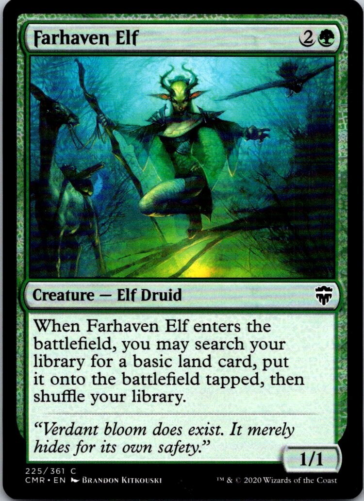 Magic the Gathering Farhaven Elf Commander Legends MTG Free Shipping!