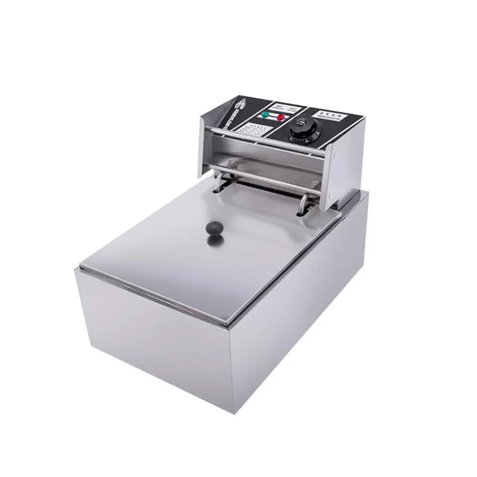 10L Edelstahl Elektrische Friteuse 2500W Profi Küche Kaltzonen Fritteuse Fritöse - Bild 3 von 4