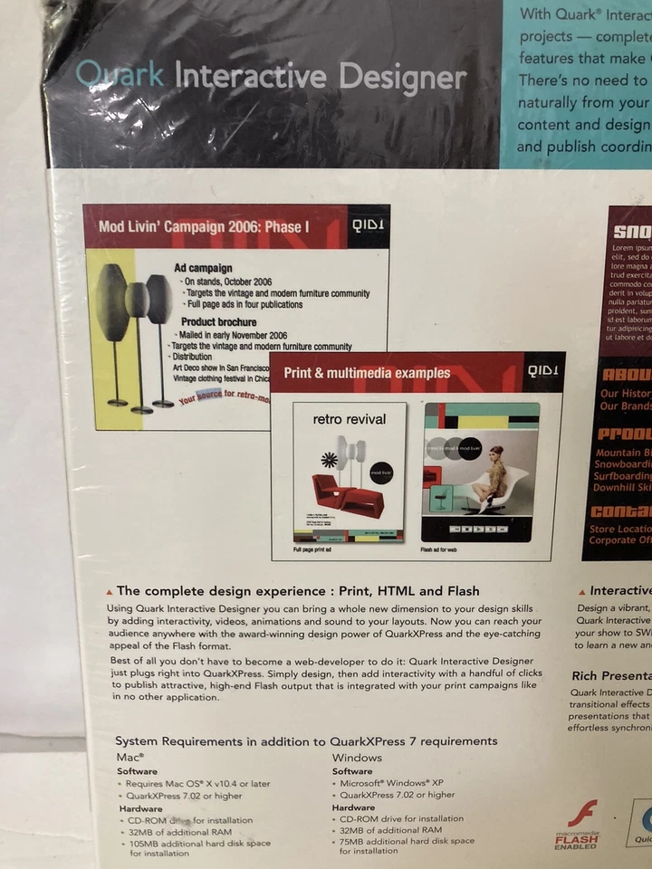 NEW Quark Interactive Designer Web Design MAC / PC Sealed - Image 3 of 4