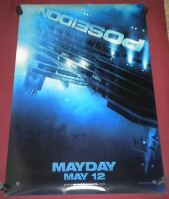 Poseidon Mayday Movie Poster 27x40 D/S Kurt Russell Richard Dreyfuss Josh Lucas