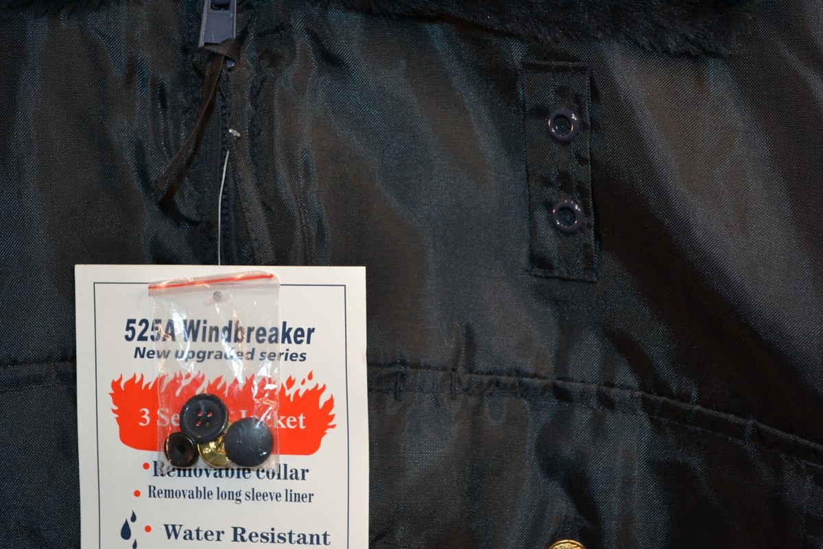 Image First Police / Security Windbreaker 525A Black Medium Jacket