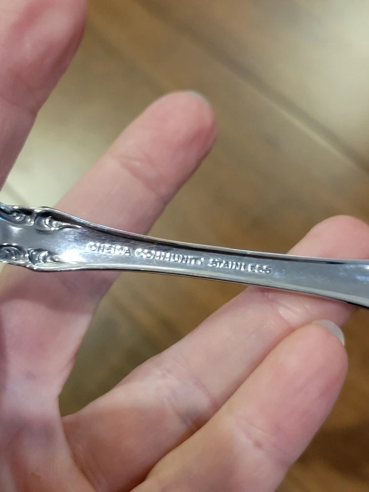 4pc Oneida Community Stainless Flatware BRAHMS Pattern Sugar Spoon Butter Knife - Image 3 of 3