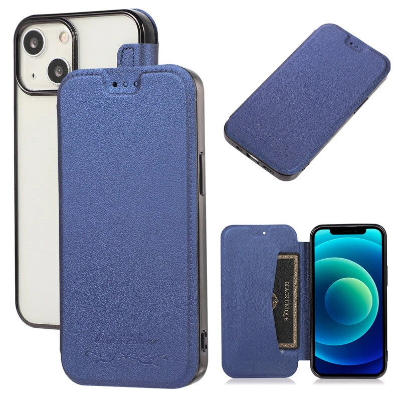 Luxury Slim Leather Flip Wallet Case For iPhone 17 16 15 14 13 12 11 Pro 8 Cover - Image 2 of 4