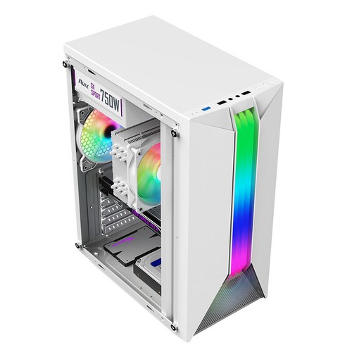 Transparent Computer Case PC Tower With RGB Atmosphere Lamp For ATX/M-ATX/IT _wa - Afbeelding 7 van 14