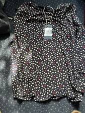 BNWT Crew Clothing Company  Breton Top Jersey Candy White Stripe Multi 12