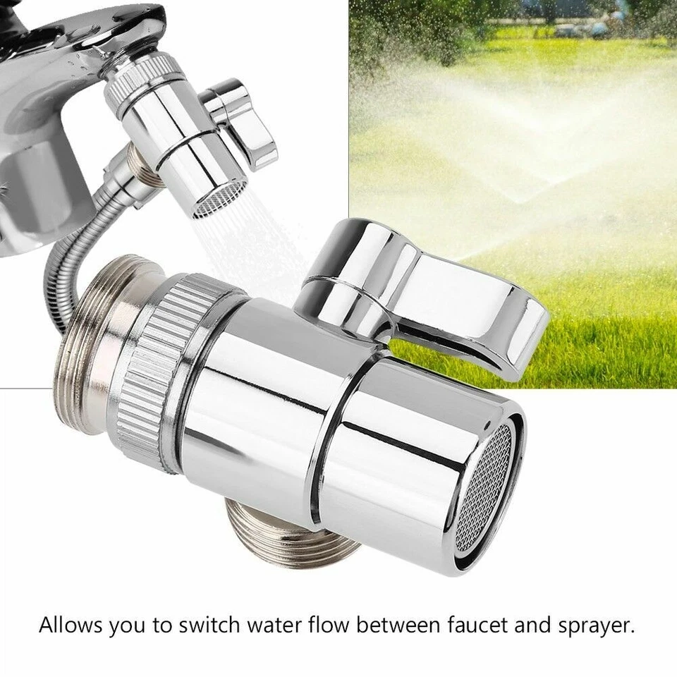 G1/2 Wasserhahn Umschaltventil Umsteller Ventil Dusche Schlauch Adapter M24 - Bild 2 von 4