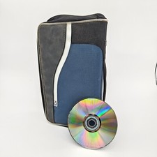 72 Capacity CD / DVD Blue Hard Fabric Binder