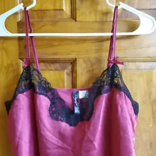 Dreamgirl Sz L Tie Side Charmeuse Babydoll Nightgown Chemise 3717