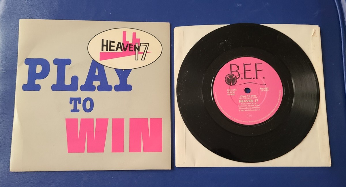 HEAVEN 17 PLAY TO WIN 45 RPM RECORD 7