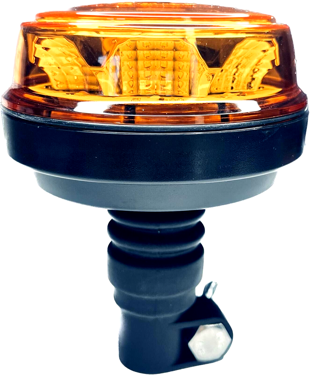 LED Rundumleuchte Orange – 12-80V, 4 Blitzmuster, ECE R65/R10, Für PKW, LKW & Traktor