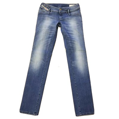 Diesel Womens Medium Blue Matic Jeans Size 27 X 34 Wash 008L5